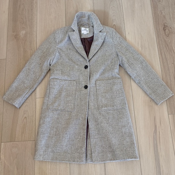 Sam Edelman Jackets & Blazers - SAM EDELMAN Women's Windowpane Plaid Coat Size Small in Feminine Plaid